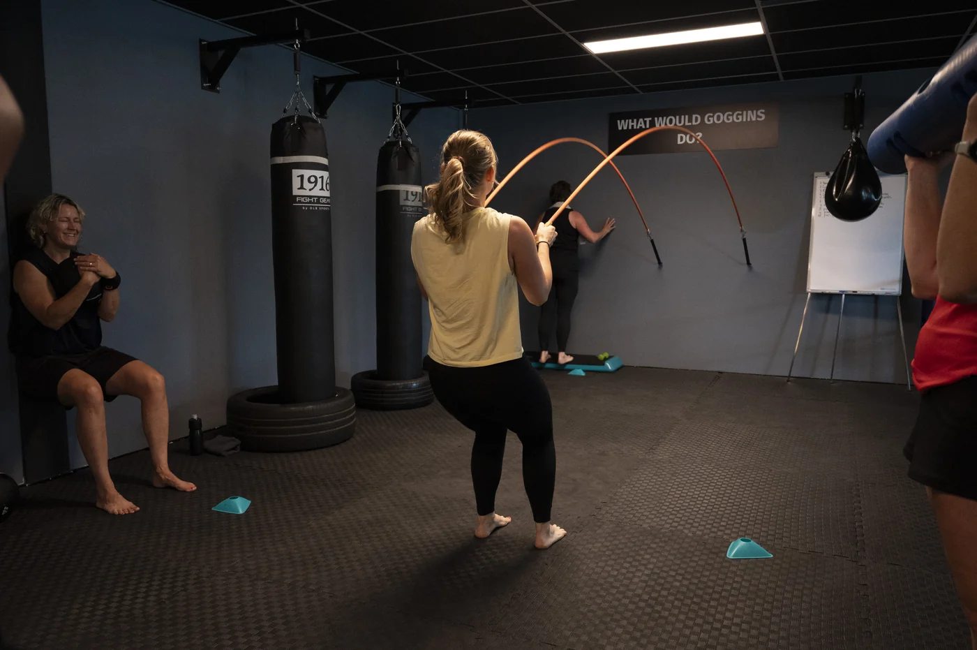 Battle ropes in de zaal
