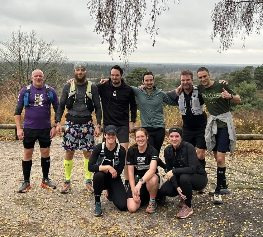 De loopgroep op de heide